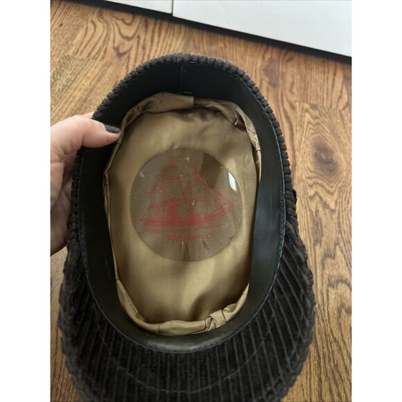 RARE Prinz Heinrich Hat Sailor Cap Captain's Brown - Picture 5 of 5